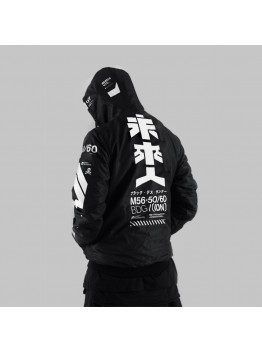 Black city ninja trendy men's hooded sweatshirt  HF0118-02-01