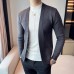 Exquisite simple vertical striped jacket HF2106-03-03 Exquisite simple vertical striped jacket HF2106-03-03