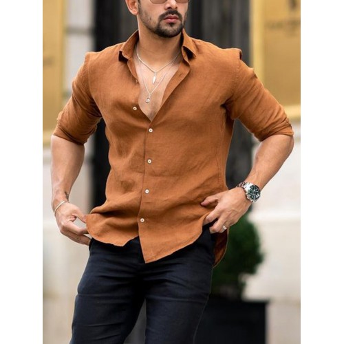 Men's casual large size American shirt HF1010-03-02 Men's casual large size American shirt HF1010-03-02