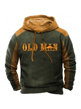 Men's printed pullover long sleeve hooded sweatshirt HF1212-03-02