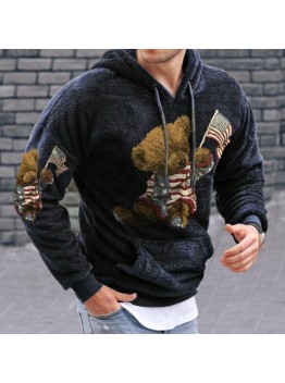 printed cute bear hoodie HF1604-02-02