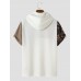 Mens Tribal Patchwork Printed Short Sleeve Hooded T Shirts Mens Tribal Patchwork Printed Short Sleeve Hooded T Shirts