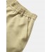 Men Solid Color Utility Pocket Street Elastic Waist Casual Cargo Pants Men Solid Color Utility Pocket Street Elastic Waist Casual Cargo Pants