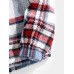Men Contrast Color Pockets Button up Lapel Hooded Shirts Jackets Men Contrast Color Pockets Button up Lapel Hooded Shirts Jackets