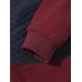 Men Texture Fleece Patchwork Contrast Double Pockets Lapel Jackets Men Texture Fleece Patchwork Contrast Double Pockets Lapel Jackets