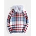 Men Contrast Color Pockets Button up Lapel Hooded Shirts Jackets Men Contrast Color Pockets Button up Lapel Hooded Shirts Jackets