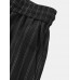 Men Striped Print Business Stick Wide Legged Back Pockets Suit Pants Men Striped Print Business Stick Wide Legged Back Pockets Suit Pants