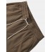 Men Stylish Utility Double Pockets Drawstring Elastic Waist Button Cuff Fit Overalls Men Stylish Utility Double Pockets Drawstring Elastic Waist Button Cuff Fit Overalls