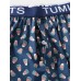 Mens 100  Cotton Allover Pringing Breathable Loose Home Lightweight Boxers