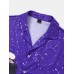 Mens Surf Riding Boy Pattern Revere Collar Buttons Shirts Mens Surf Riding Boy Pattern Revere Collar Buttons Shirts