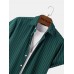 Mens Vertical Stripe Button Up Daily Short Sleeve Shirts Mens Vertical Stripe Button Up Daily Short Sleeve Shirts