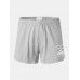 Mens 100 Cotton Letter Print Solid Underwear Breathable Comfy Boxers Mens 100 Cotton Letter Print Solid Underwear Breathable Comfy Boxers