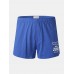 Mens 100 Cotton Letter Print Solid Underwear Breathable Comfy Boxers Mens 100 Cotton Letter Print Solid Underwear Breathable Comfy Boxers