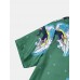 Mens Surfing Male Print Hem Cuff Short Sleeve Shirts Mens Surfing Male Print Hem Cuff Short Sleeve Shirts