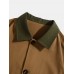 Men Color Block Double Pockets Button up Lapel Shirt Casual Jackets Men Color Block Double Pockets Button up Lapel Shirt Casual Jackets