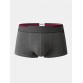 Mens Contrast Cotton Breathable Antibacterial Underwear Waistband Boxers With Pouch