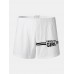 Mens 100 Cotton Letter Print Solid Underwear Breathable Comfy Boxers Mens 100 Cotton Letter Print Solid Underwear Breathable Comfy Boxers
