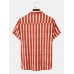 Mens Tie Dye Striped Print Button Up Short Sleeve Shirts Mens Tie Dye Striped Print Button Up Short Sleeve Shirts