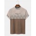 Mens Letter Geometric Pattern Patchwork Texture Short Sleeve T Shirts Mens Letter Geometric Pattern Patchwork Texture Short Sleeve T Shirts