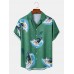 Mens Surfing Male Print Hem Cuff Short Sleeve Shirts Mens Surfing Male Print Hem Cuff Short Sleeve Shirts